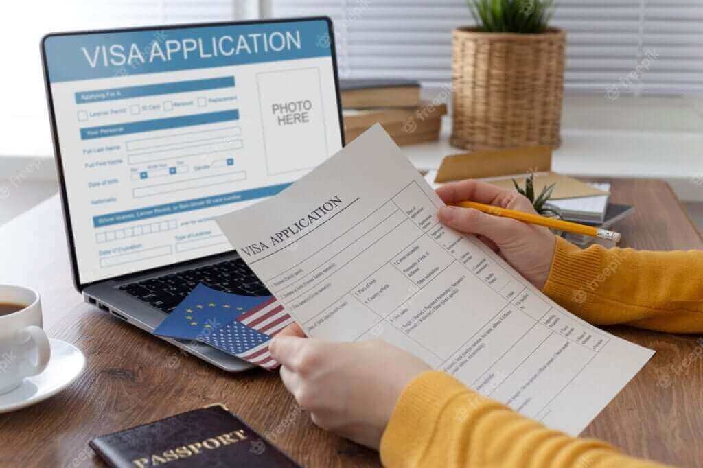 visa application composition with europe america flag 23 2149117810