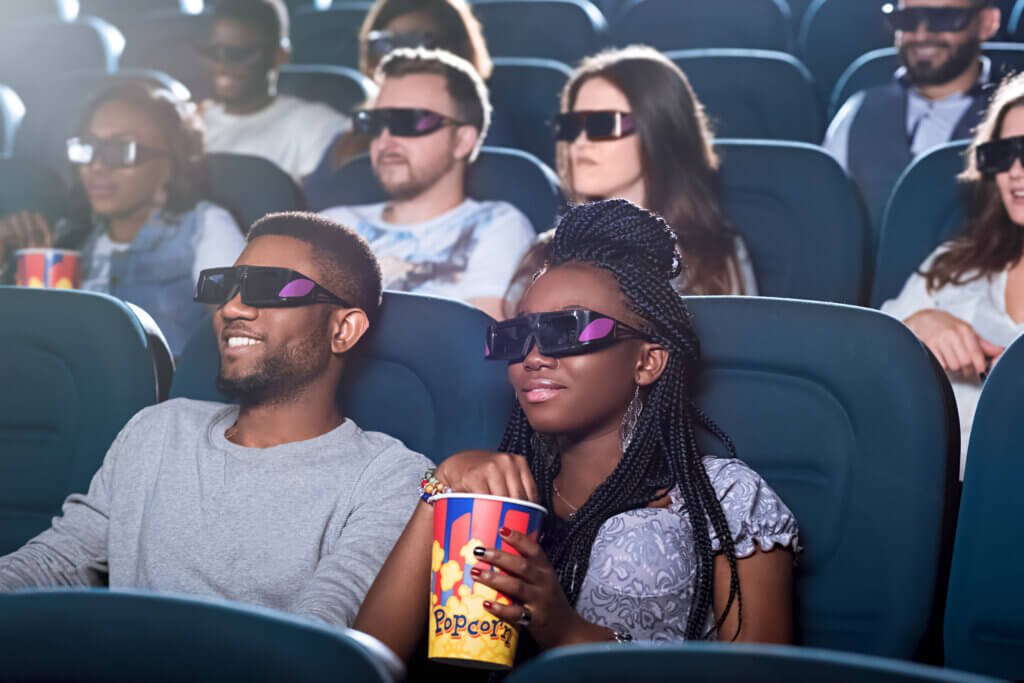 african couple cinema