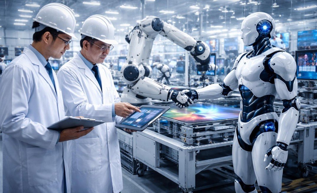 Humanoid robots in industries improving manufacturing efficiency