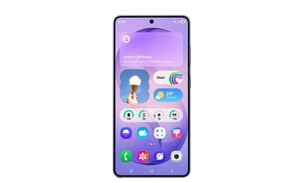 Samsung One UI 9 interface showing the redesigned Android 17 experience on a Galaxy smartphone