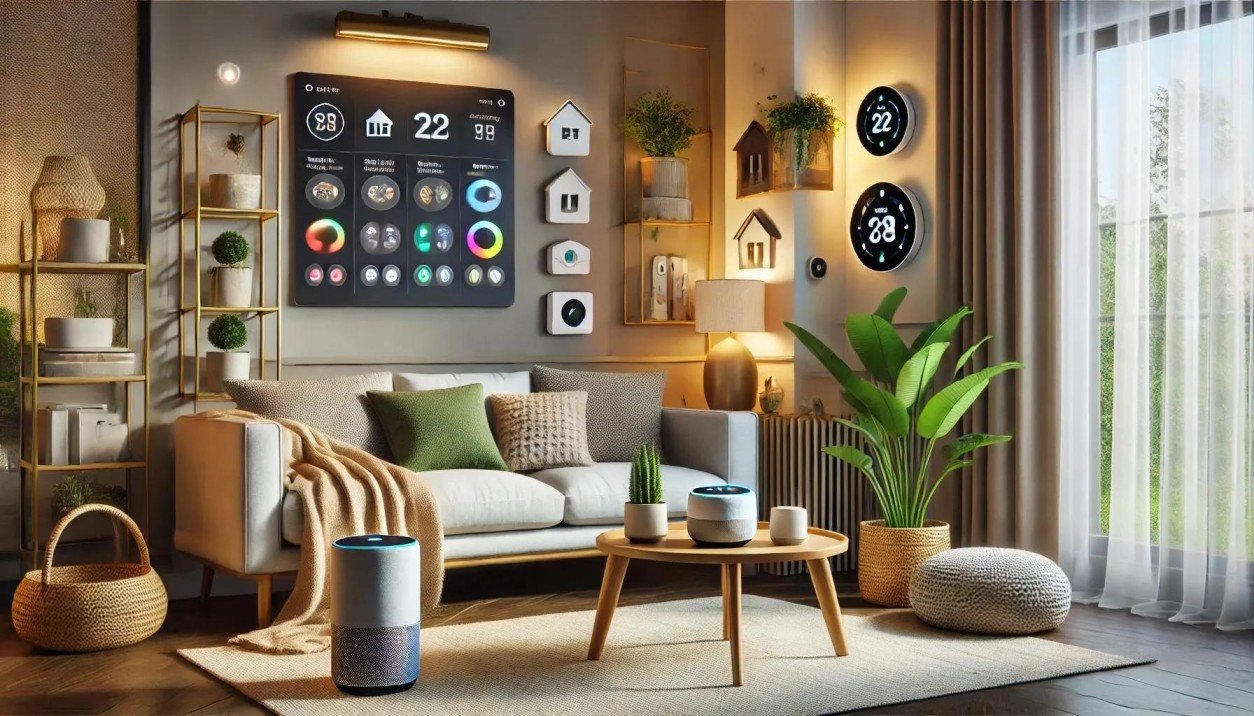 15 Best Smart Home Devices Worth Buying in 2026 (Tested Picks for Every Budget) 1 Modern smart home ecosystem showing connected smart devices controlled from a smartphone.
