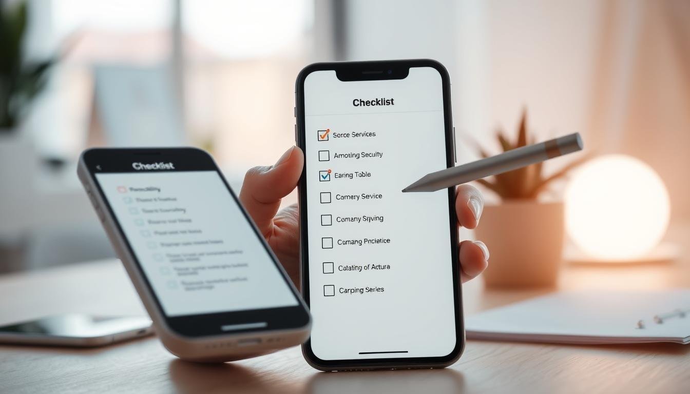 Checklist showing steps to permanently remove app data before uninstalling an application.