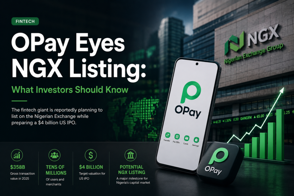 OPay Eyes NGX Listing as the fintech prepares for a potential Nigerian Exchange listing