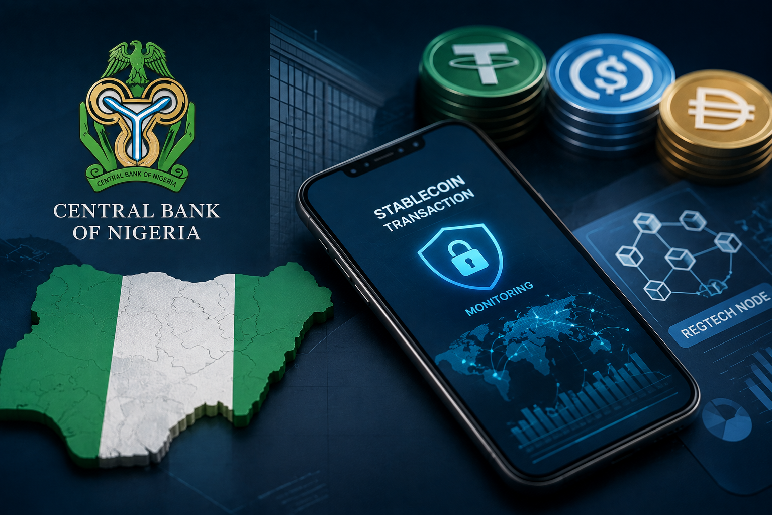 CBN monitoring stablecoin transactions across blockchain networks in Nigeria
