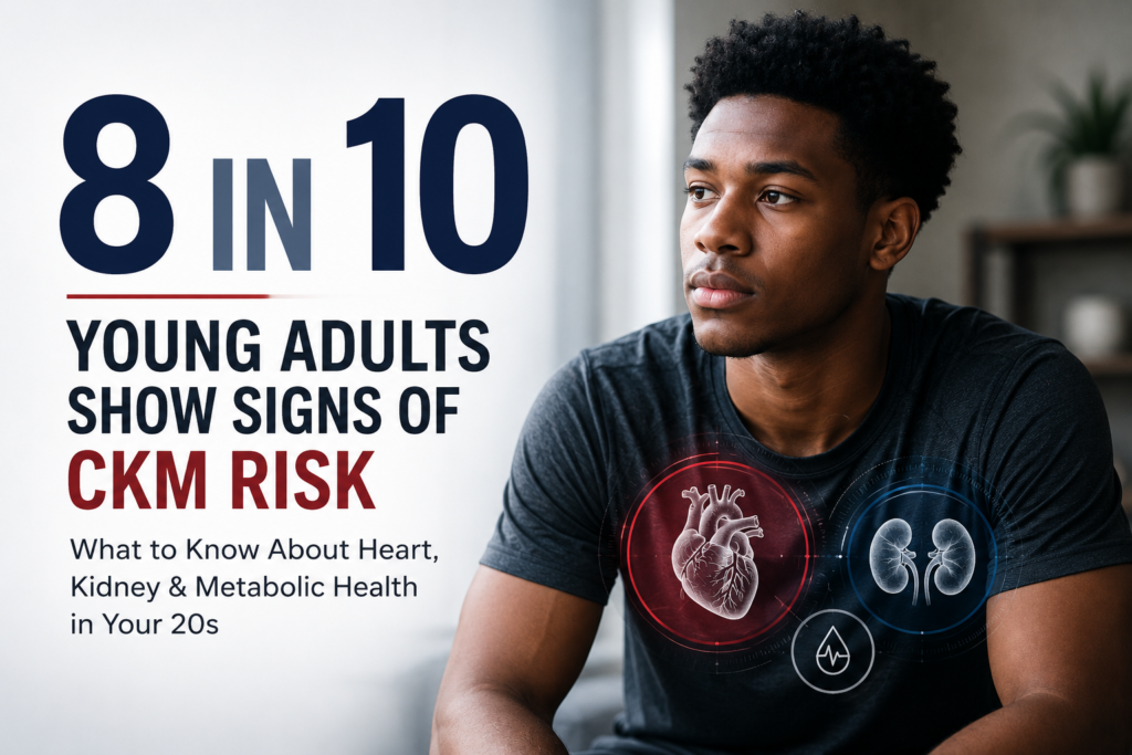 CKM Syndrome in young adults showing heart, kidney and metabolic health risks