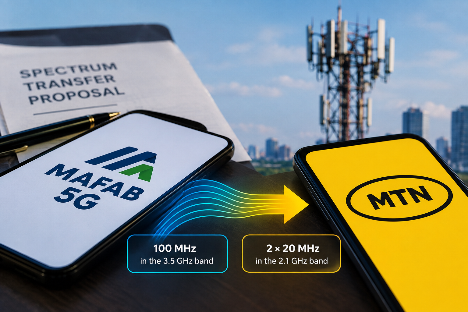 MAFAB 5G spectrum transfer proposal involving MTN Nigeria