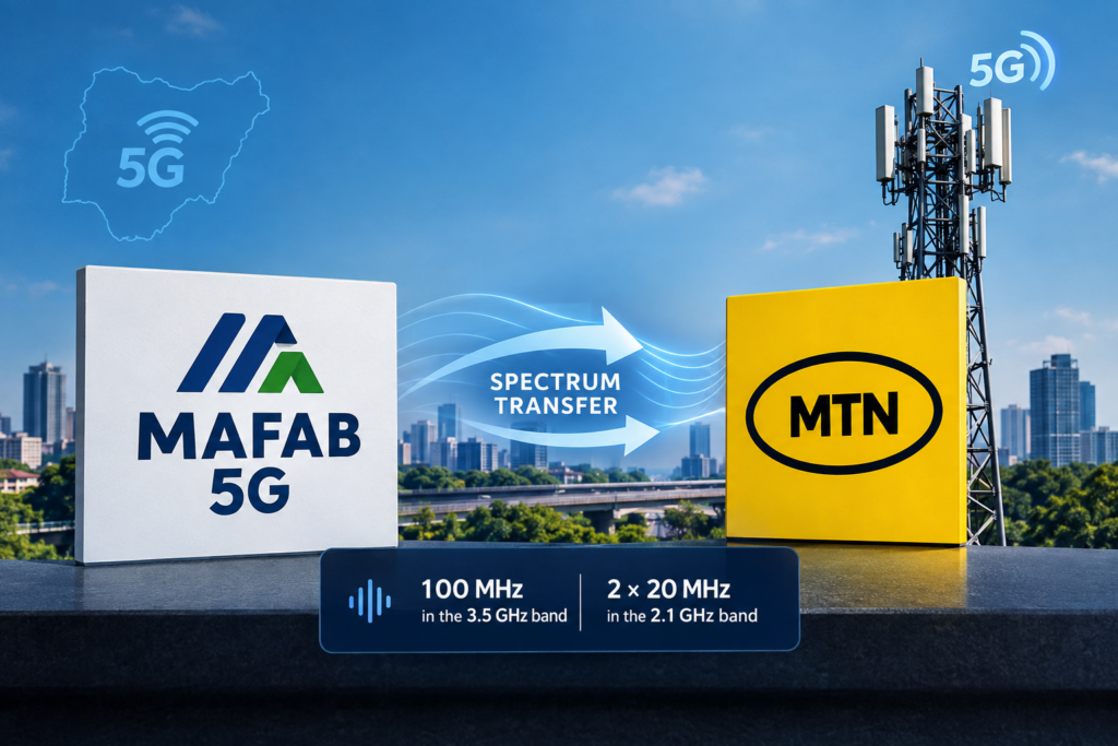 MAFAB 5G spectrum transfer to MTN Nigeria