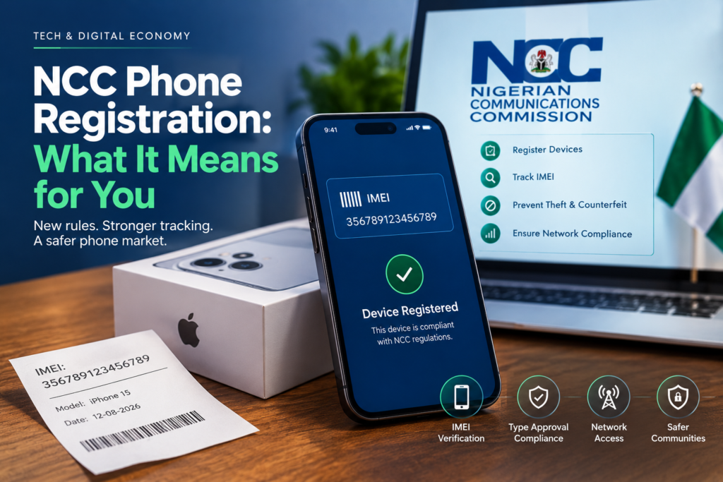 NCC phone registration and IMEI verification for smartphones in Nigeria