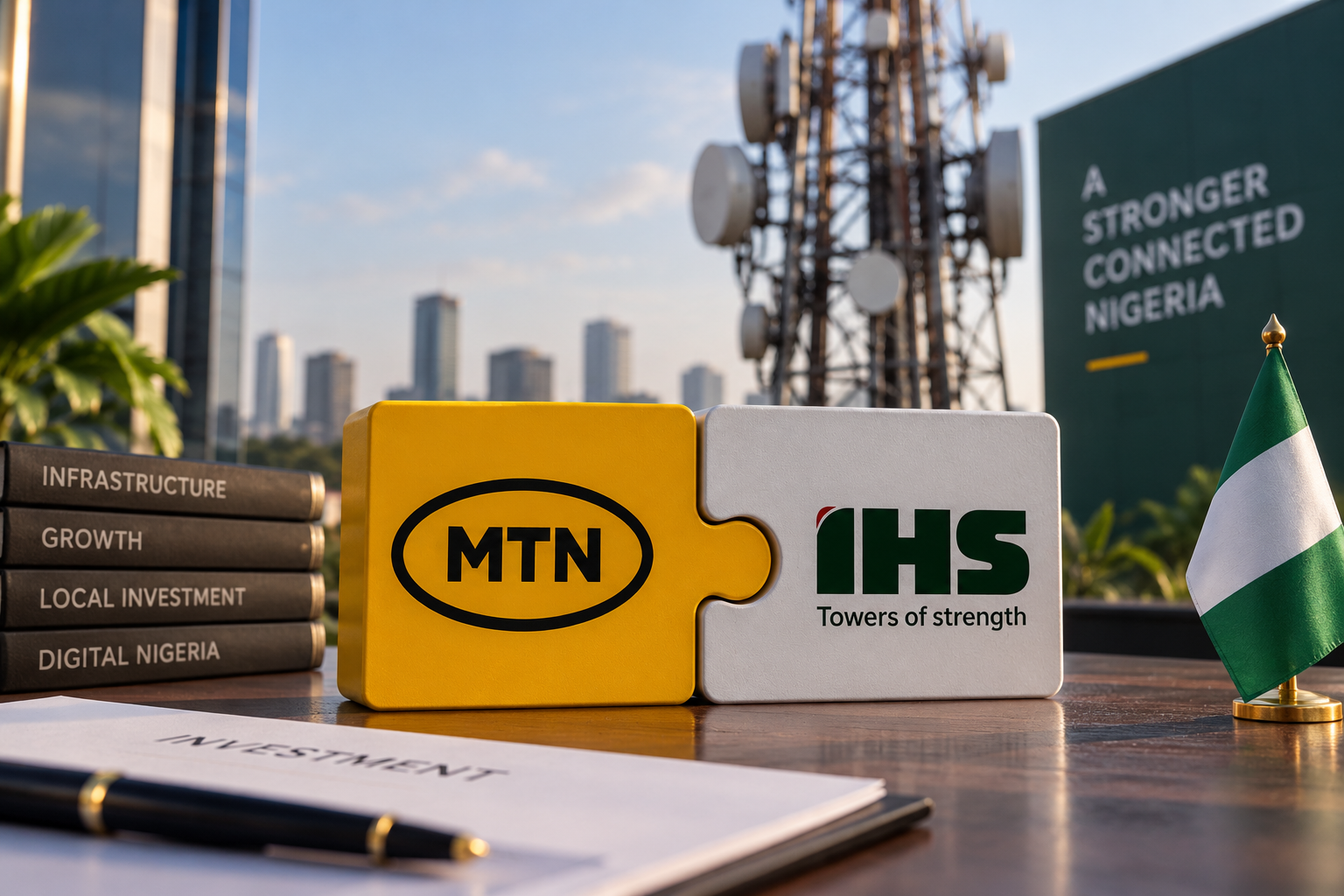 MTN and IHS partnership represented through telecom infrastructure and Nigerian investment