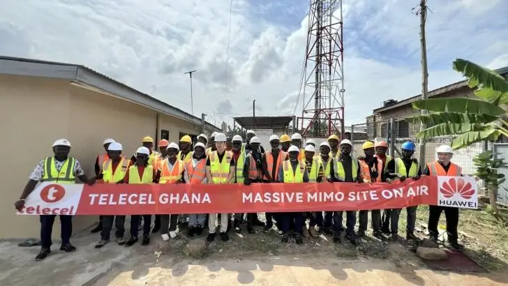 Ghana 5G network expansion by Telecel Ghana engineers
